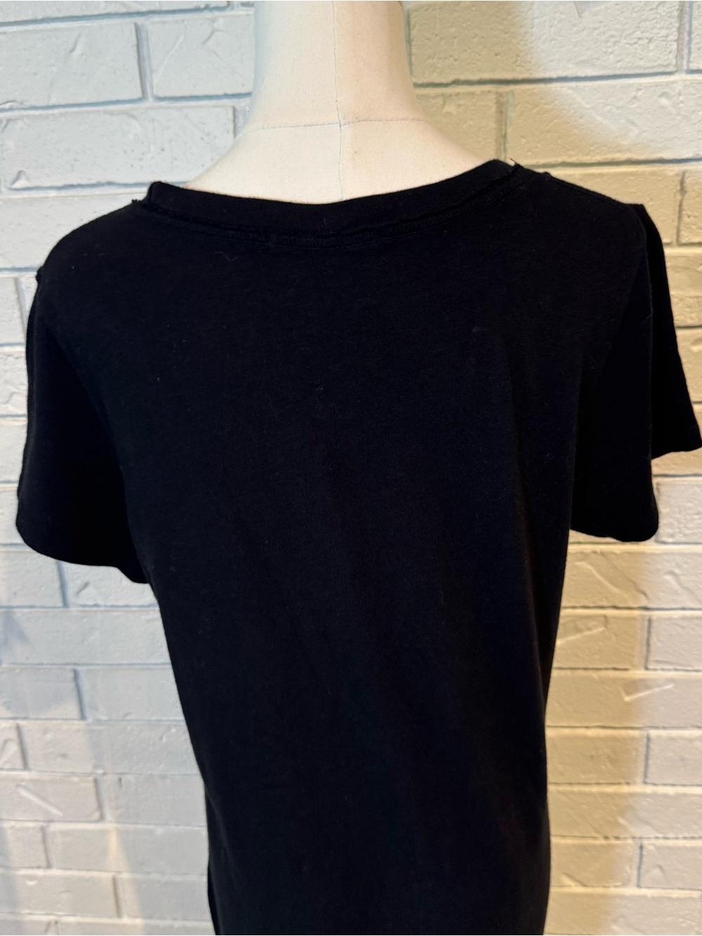 PerfectWhiteTee Black T Shirt Dress Womens S - Picture 4 of 6